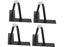 Villcase Conjunto De 4 Pés Ferro Para Móveis Em Formato V, Estilo Grampo De Cabelo, Cor Preta, Para Mesas De Centro