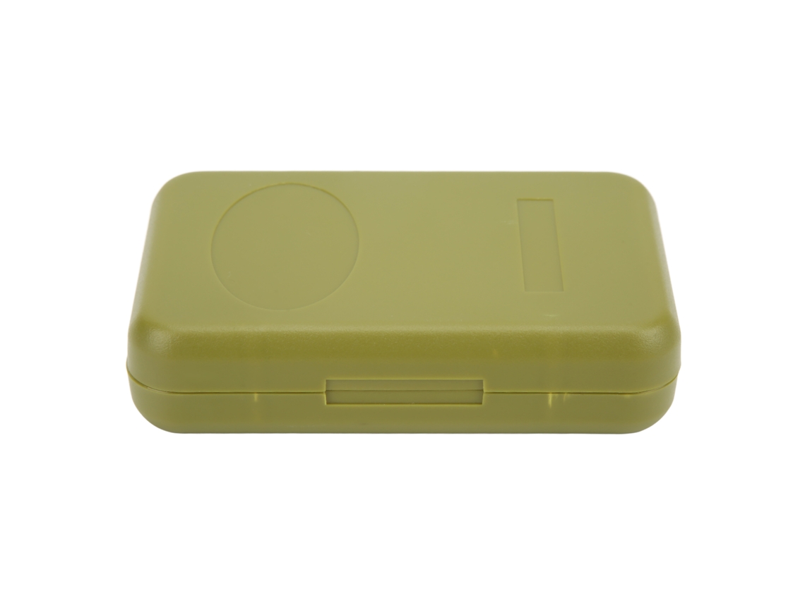 Caixa de Iscas S/MARCA portátil com fivela magnética, grande, verde