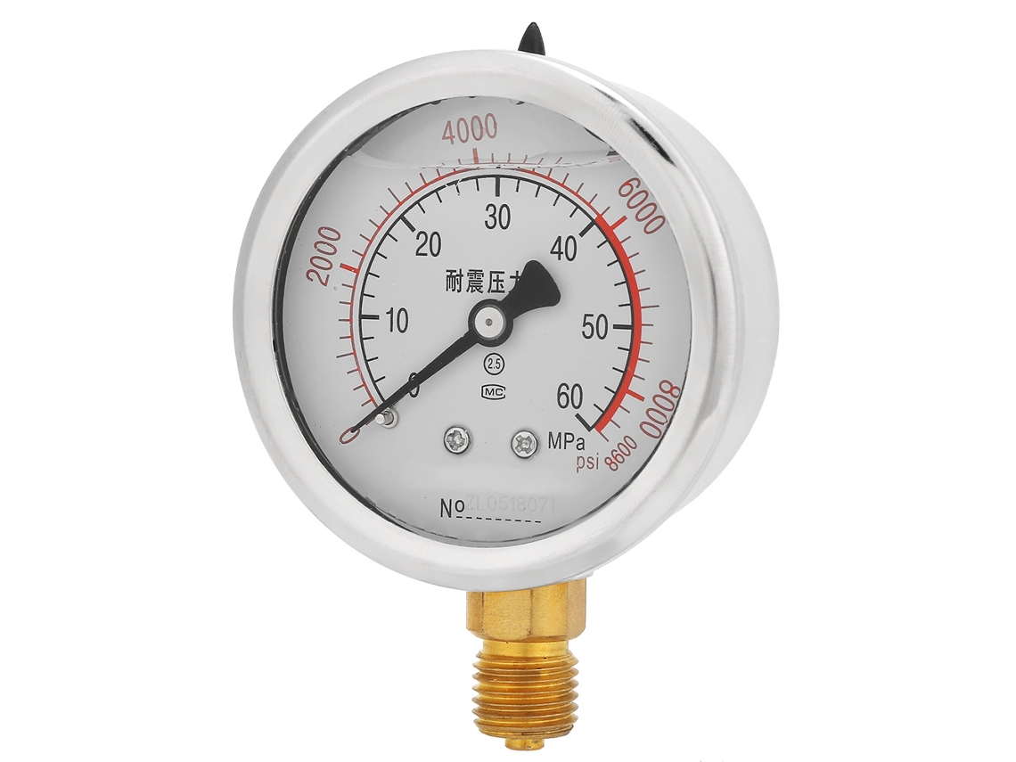 Laxiscreed Manómetro De Pressão De 1 A 100 Mpa Com Rosca M14x1.5 E Proteção Anti-vibração