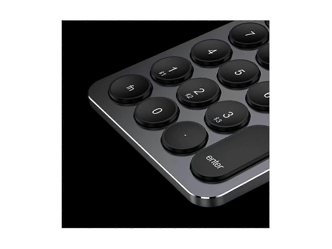 Teclado Numérico Bluetooth De Alumínio Com 19 Teclas Para Android, Windows, Laptop E Tablet, Teclado Retroiluminado. Ly Ebike