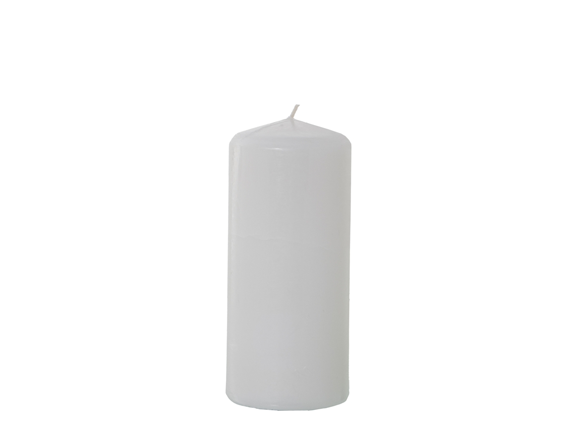 Set 6 Velas DRW Branco (8x18 cm)