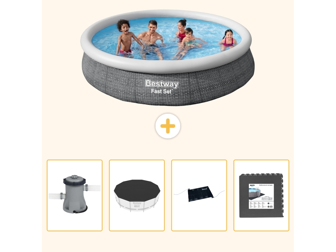 Bestway Piscina Bestway Fast Set Redonda - 366x76 Cm - 5-peças S195
