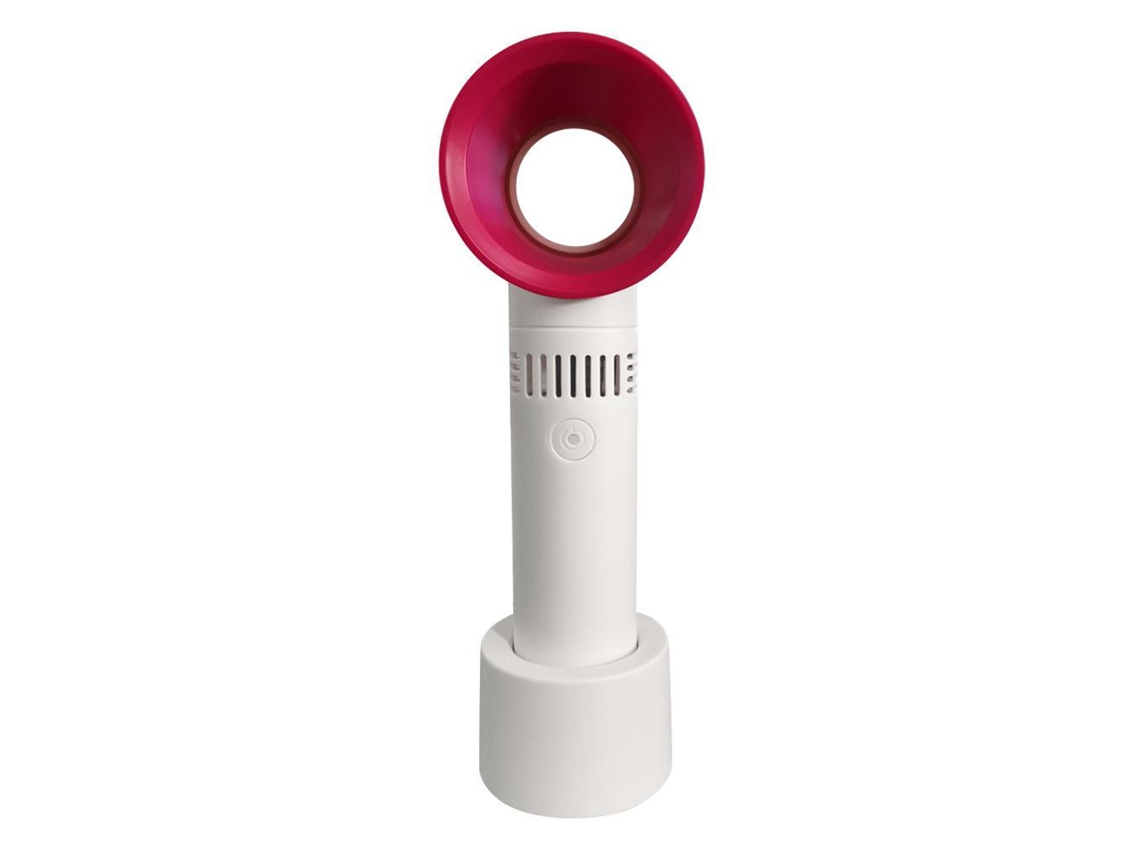 Mini Ventilador USB BRILVIBERA sem hélices, com gráfico de fluxo de ar