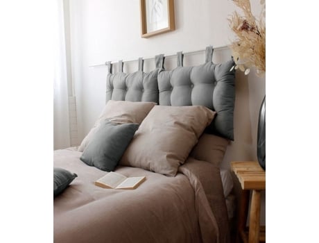 Coussin Cabeceira Não Especificado 70 X 45 Cm 100 Algodão Cinza Espessura 10 Cm Eminza