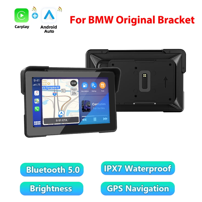 Sistema De Navegação Para Motocicletas (carplay De 7 Polegadas), Compatível Com Bmw.