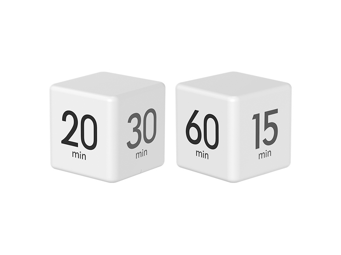 Temporizador de Cubo Cozinha Crianças Produtividade Treino Flip Timer RNEMITERY