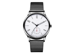 Reloj De Pulsera Para Hombre De Moda Casual Con Cuarzo Y Dial De Aleación Simple (blanco)