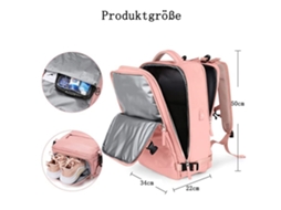 Mochila de Viagem Rosa Grande, Ideal para Crianças, Educativo, Durável STELASPLEN