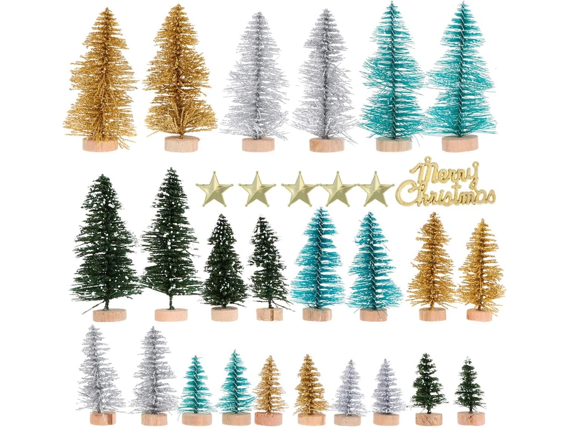 49 Peças Decorações De Bureau Para Festas Decorações Sapin De Ornamentos Para Maison Boutiques