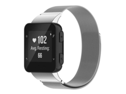 Bracelete para Garmin Forerunner 35 / 30 Metal Milanês Prata XIAOMOYU
