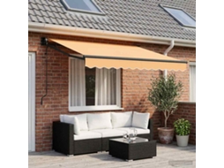 Vidaxl Toldo Retrátil Areia 3,5 X 2 M Poliéster E Metal