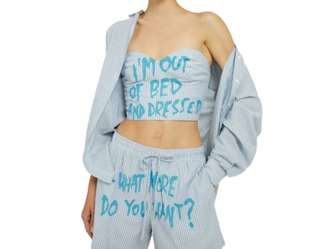 Jeans de Mulher ADIVINHAR Guess Young Contemporary Bluzka Azul (S)