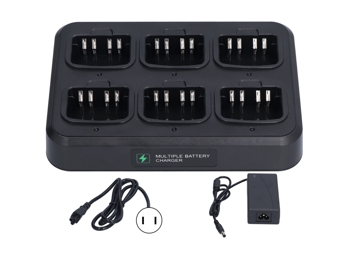 Mali base de Carregamento para Rádios de 2 Vias 6 Unidades para Wpln4226a Xir P8268 Dp Series com Plugue Us