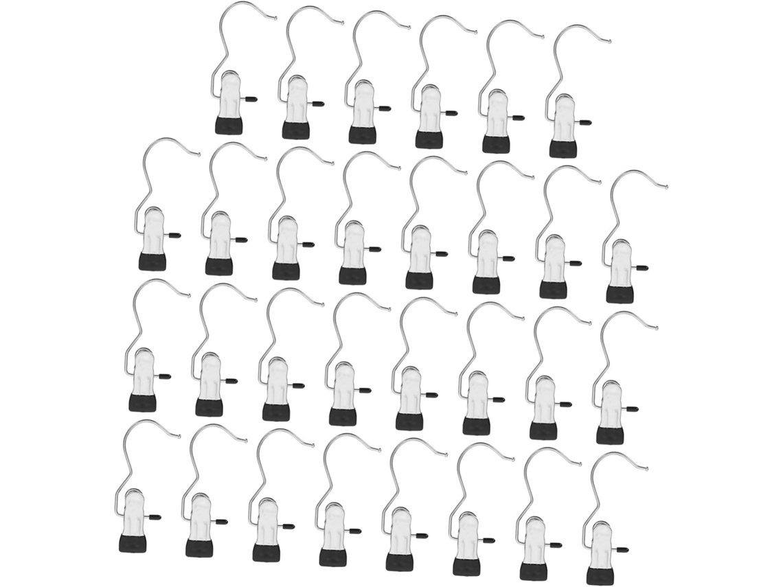 Conjunto De 30 Ganchos De Roupa Resistentes