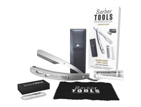 Rasoir Direito Corte De Cabelo / Rasoir De Barbeiro Lâmina Intercambiável 5 Lâminas Duplas (10 Lâminas Simples)