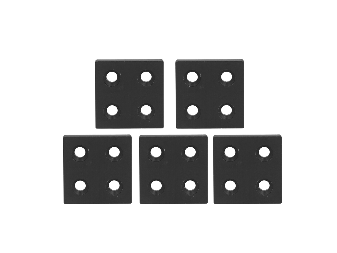 5pcs Tampa Final De Perfil De Alumínio 4040 Duas Ranhas Preto Para Equipamentos Mecânicos