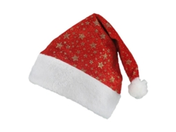 2026 sombrero de Papá Noel de Peluche Con Borde Blanco para Niños Niñas Actividades Y Fiestas Navideñas