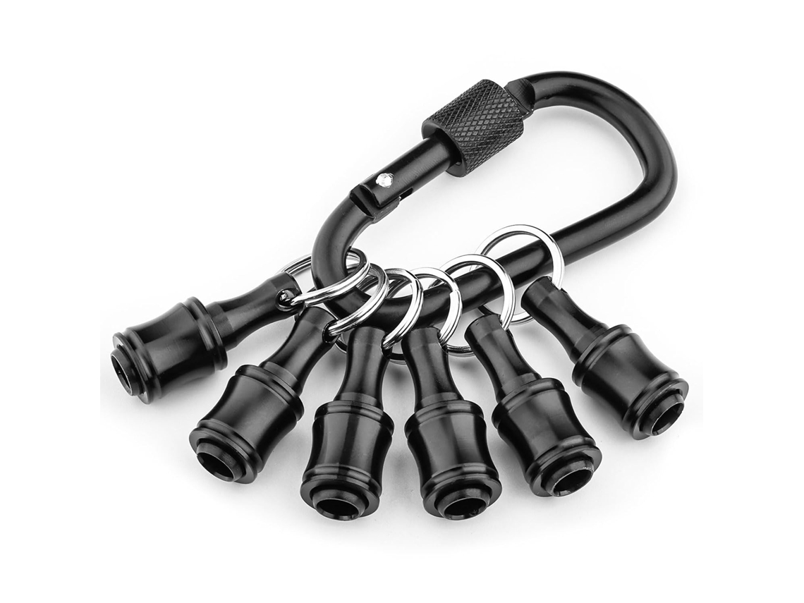 Adaptador De Liga Alumínio Para Suporte Bits Chave Fenda E Extensão Furadeira Com Haste Hexagonal 1 4de Polegada