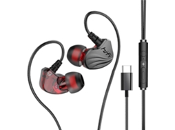 Fones De Ouvido Intra-auriculares Com Isolamento Ruído E Graves