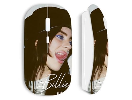 Billie Eilish Rato Sem Fios Branco Oficial Maniacase