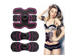 Lurelia Estimulador Muscular Cinto De Tonificação Muscular Simulador Abdominal Ems Para Casa E Escritório Equipamento De Exercício Portátil (rosa)