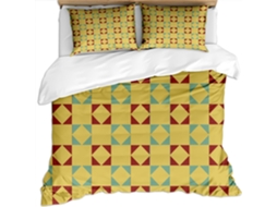 Capa de Edredom com 2 Fronhas 65x65cm em MICROFIBRA 200x200cm MAISON EXCLUSIVE
