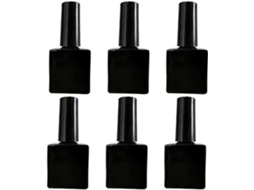Nagellakfles 10 Ml - 6 Unidades - Garrafas De Vidro Vazias - Contenedores Navideiros - Pincéis Antideslizantes - Projeto Inoxidável - Contenedores De