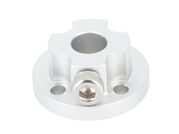 Acoplador de Eixo de Flange 6mm Alumínio Rígido para Motor Rc Modelo Diy Roda Omni 14148 48mm Prata | S/MARCA