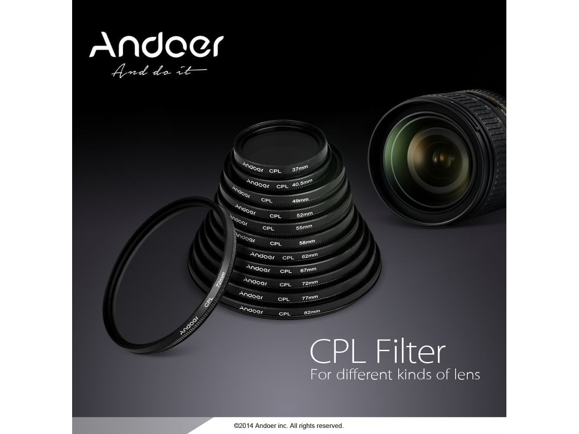 2026 filtro Circular Polarizador Cpl 52mm para Lentes Canon Nikon Sony Dslr Slim
