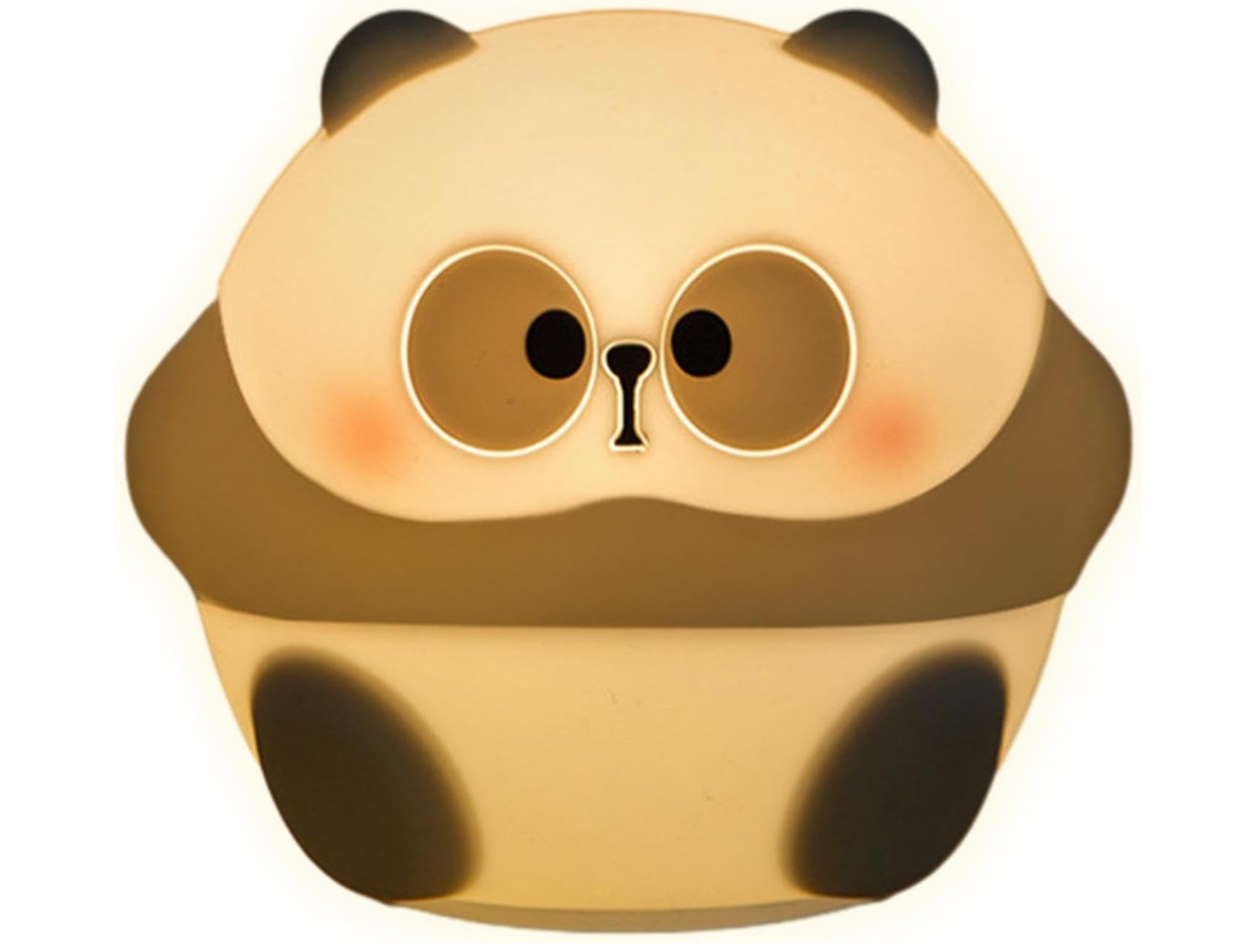 Luminária de mesa Panda Recarregável Prática em Silicone com Design