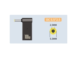 Adaptador De Energia Para Laptop, Conversor Usb Tipo C Fêmea Para Dc Macho Para Acer E Samsung Slowmoose