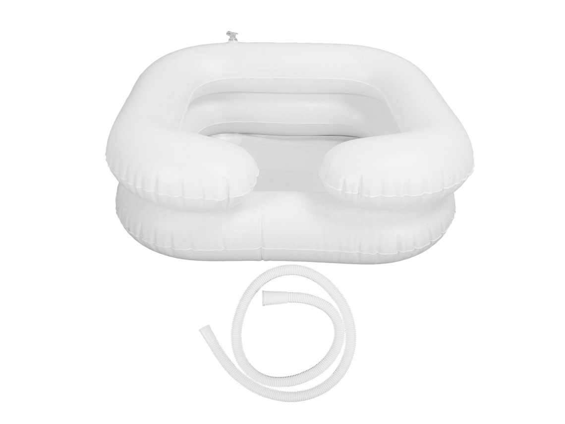 Cuenco De Shampoo Inflable De Pvc Para Cama Con Manguera De Desagüe