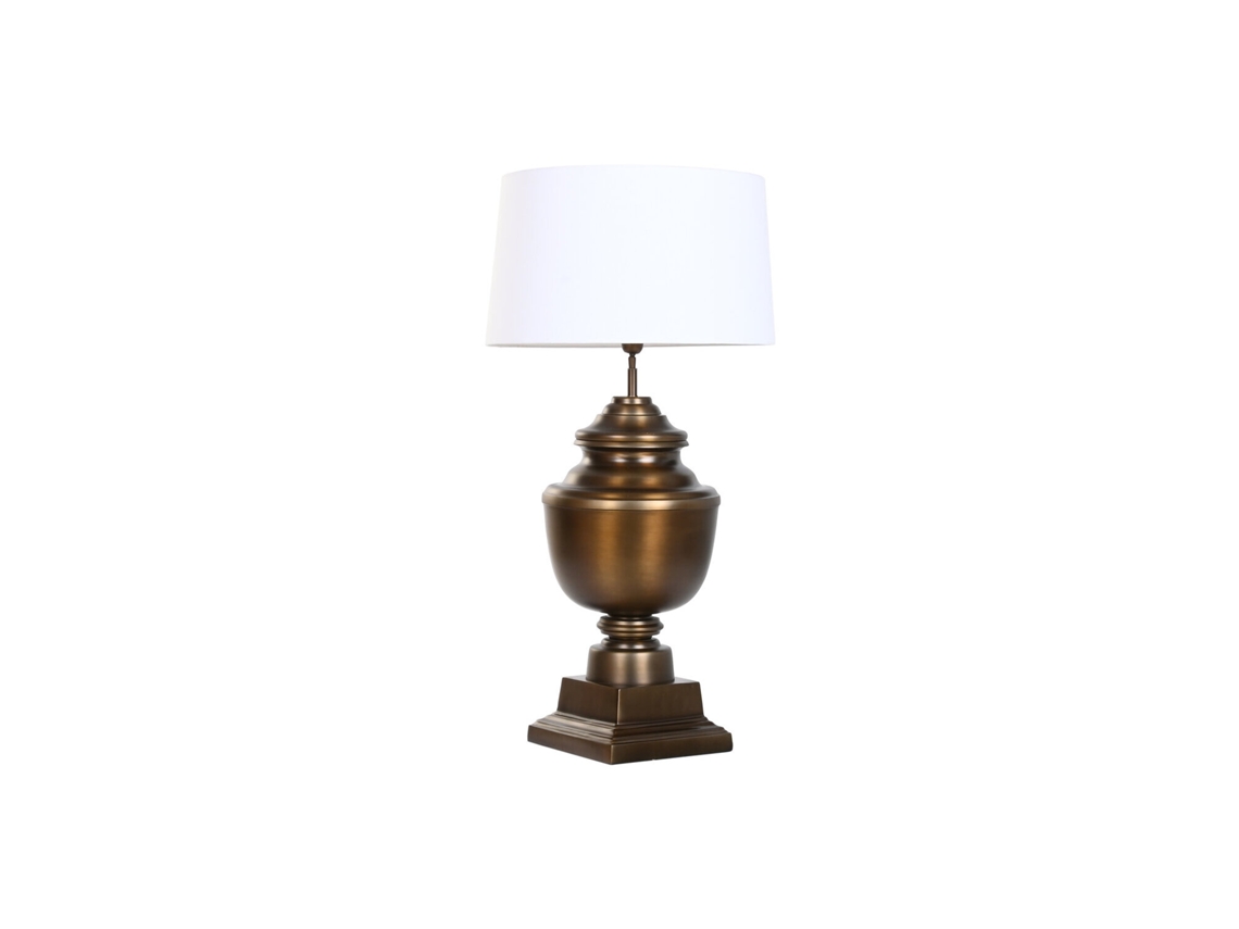 Abajur de Mesa, Aço com Acabamento em Bronze Patinado, 60x60x103cm ALEXANDRA HOUSE LIVING