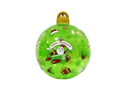 Laxiscreed Bola De Natal Inflável Luminoso Para Interior E Exterior, Verde, Decoração Festiva Portátil