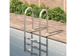 Vidaxl Escada De Piscina 54x38x158 Cm Aço Inoxidável 304