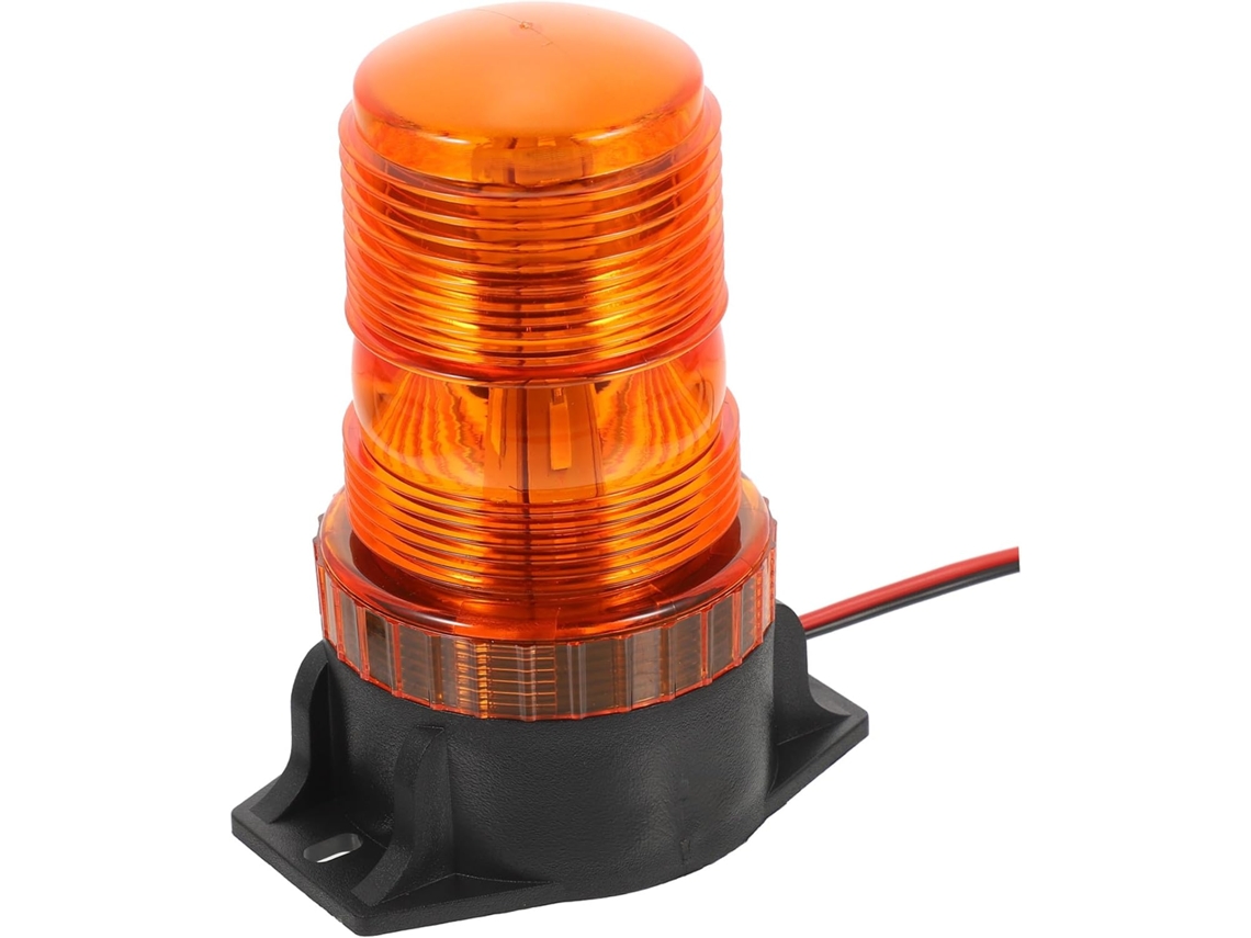 Luz Estroboscópica Laranja Garvalon Para Veículos De Construção E Empilhadeiras, Leve E Com Led 3030de 15w, Tensão De