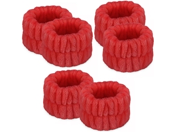 3 Pares De Faixas Microfibra Para Lavagem Pulso Spa