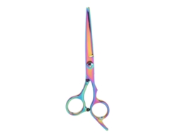 Tesoura De Corte De Cabelo De Aço Inox Para Casa E Salão Com Lâmina Afiada E Grip Confortável