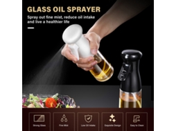 Pulverizador de Óleo de Vidro 200ml de Alta Qualidade para Cozinhar, Assar, Grelhar, Barbear S/MARCA