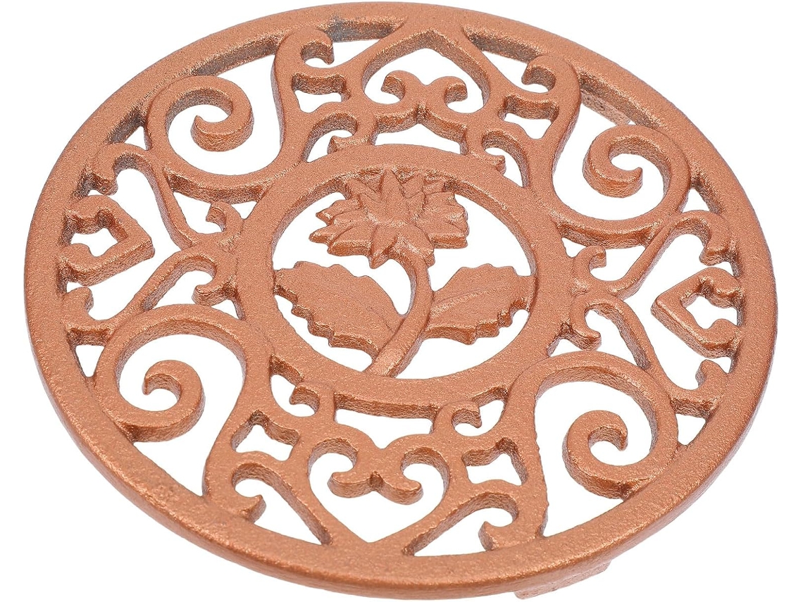 Suporte Tripé Robusto Em Ferro Fundido Com Design Rústico Para Panelas Quentes E Bules De Chá, Ideal Para Cozinhas E