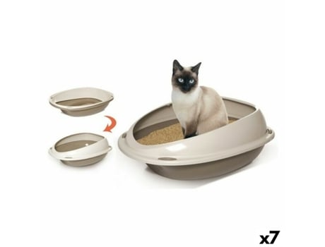 Caixa de Areia para Gatos Georplast GP10530 45 x 36 x 15 cm (7 Unidades)