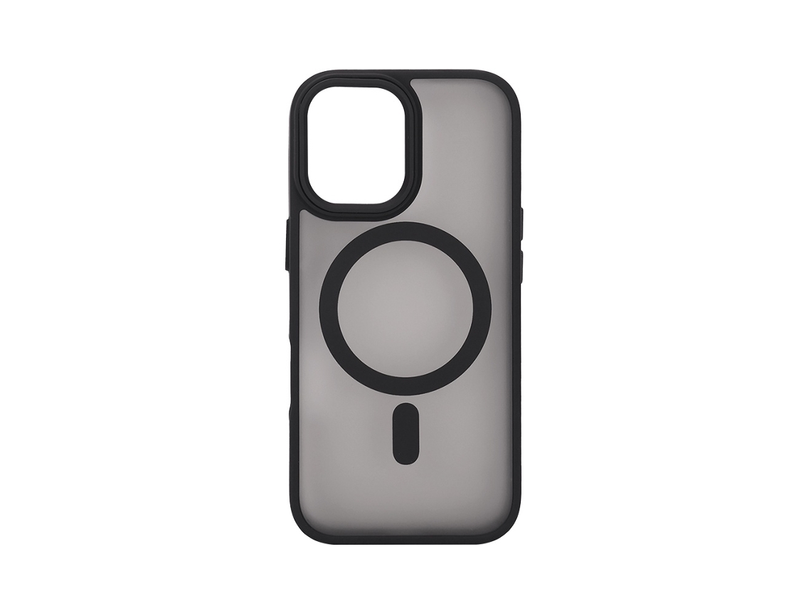 Capa Para Iphone 17 Preta Fosca Com Magsafe - Verso Transparente Fosco