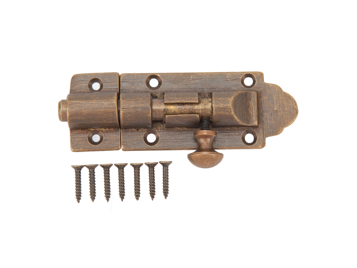 Datador de barril Primerox, estilo antigo, feito de latão, resistente a ferrugem, para portas de correr, portas e armários.