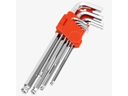 2026altiro-chave Torx, Conjunto De 9 Chaves Hexagonais Com Cabo Longo Resistente A Manipulação Com Suporte De Armazenamento (t10-t50)