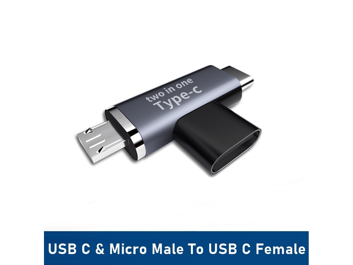 Adaptador Usb c Macho para Usb c Fêmea MDUG