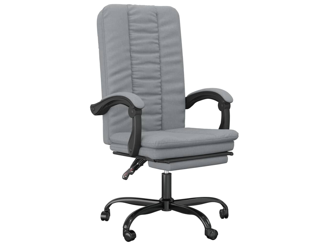 Reclining Office Chair, Reclining Office Chairs Vidaxl Cinzeto Tecido (n/a)