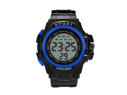 Reloj Deportivo Electrónico Para Hombres Con Cristal De Vidrio Moda (azul)