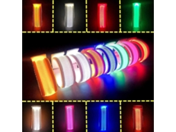 Rebe-pulseras Led Luminosas Com 8 Cores E Modos De Pisca, Incluem Baterias Extras, Para Festa E Atividades Ao Ar Livre