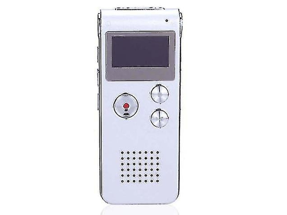 Gravador Mini Usb De 8gb, Gravador De Áudio Digital Com Memória Flash, Gravador De 650 Horas, Reprodutor De Mp3 Estéreo 3d Yizhood (prata)