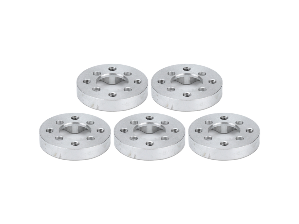 Adaptador De Padrão De 5 Furos Em Aço Alumínio Da Laxiscreed Para Eixos De Rodas De Robôs E Maquinaria